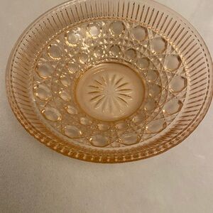 Elegant Pink Depression Glass Bowl